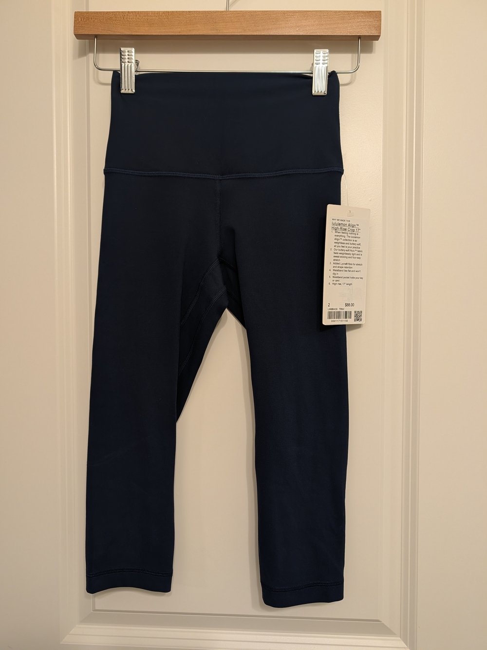 lululemon Align 17" Navy Cropped High-Rise Leggings